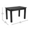Flash Furniture Rectangle 30 in W, 46 in L, 30 in H, Pine Wood, Pinus Glabra, Black Wash XA-F-46X30-BW-GG - alternate 7